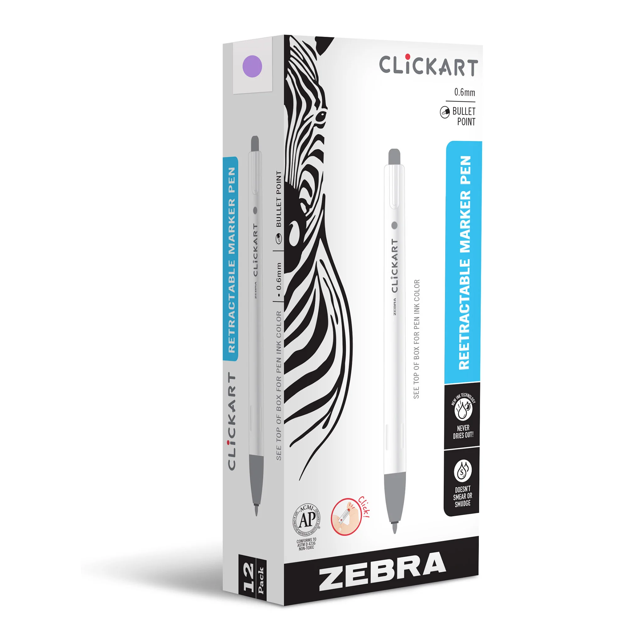 CLiCKART Retractable Felt Tip Marker - Image 12