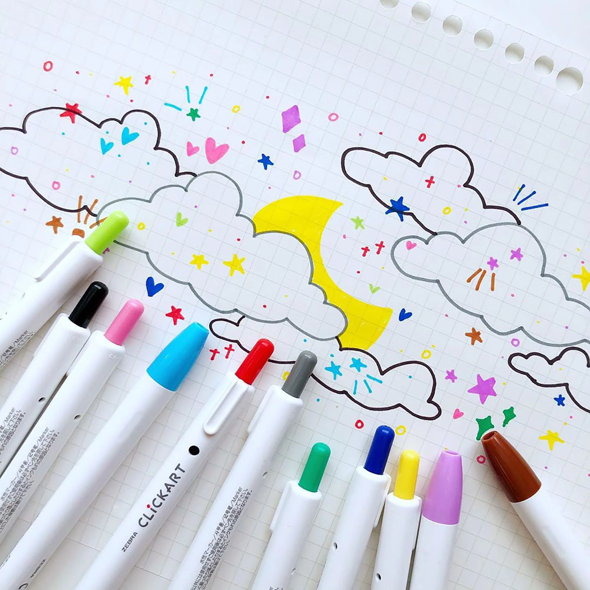 CLiCKART Retractable Felt Tip Marker - Image 23