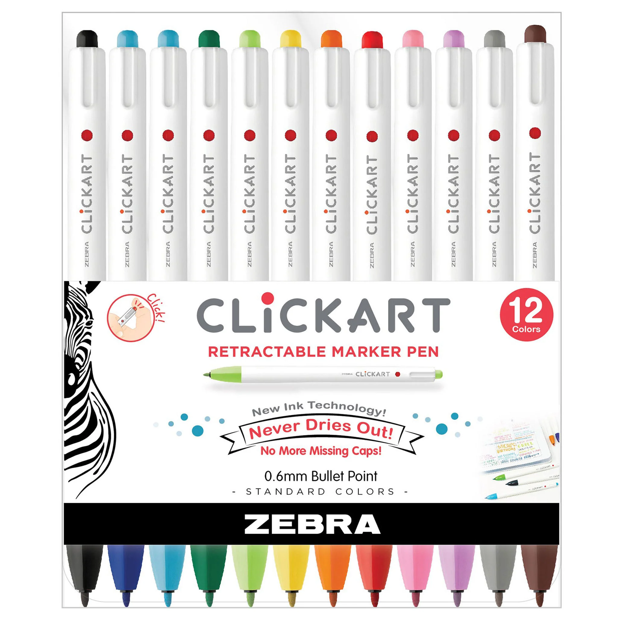 CLiCKART Retractable Felt Tip Marker - Image 37