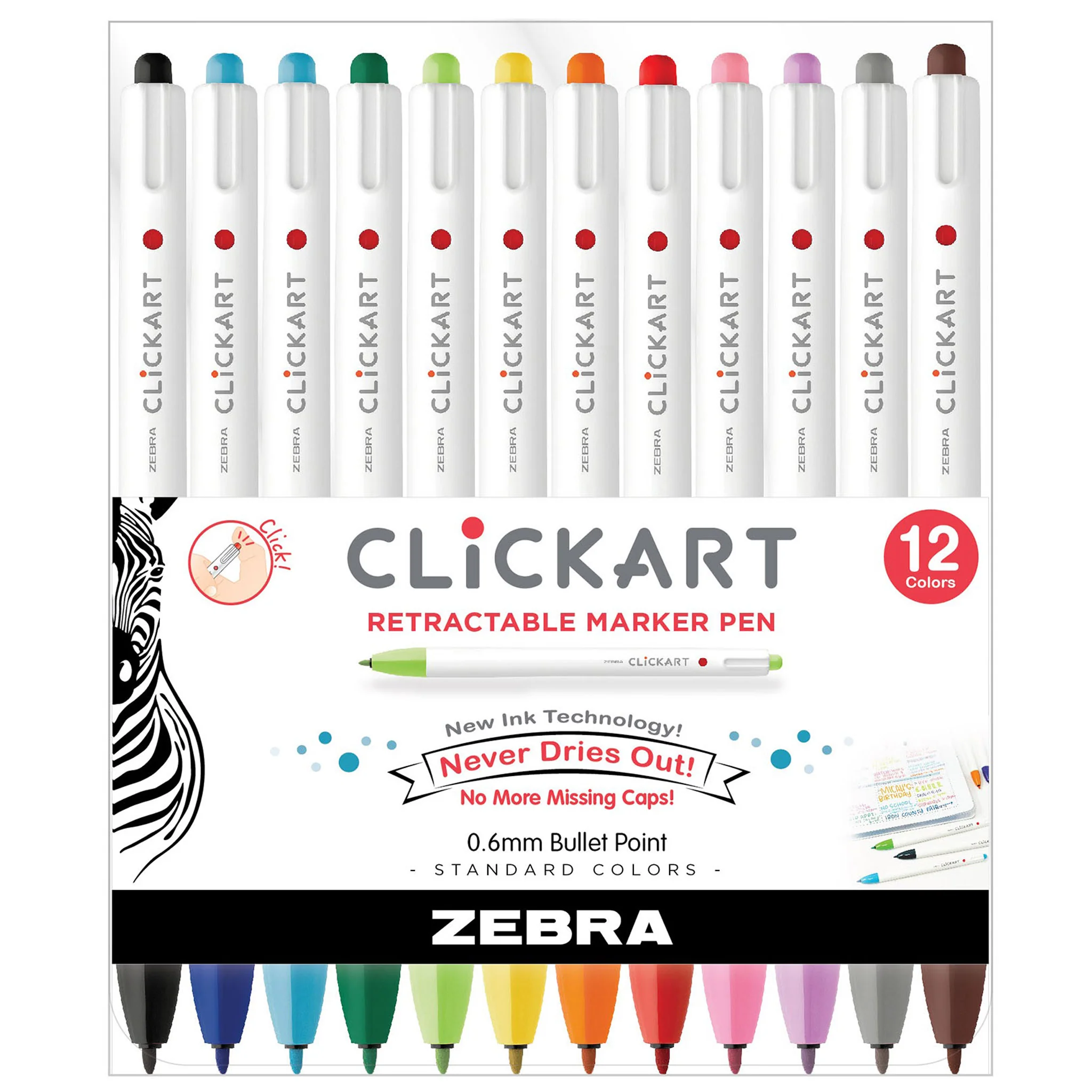 CLiCKART Retractable Felt Tip Marker - Image 60