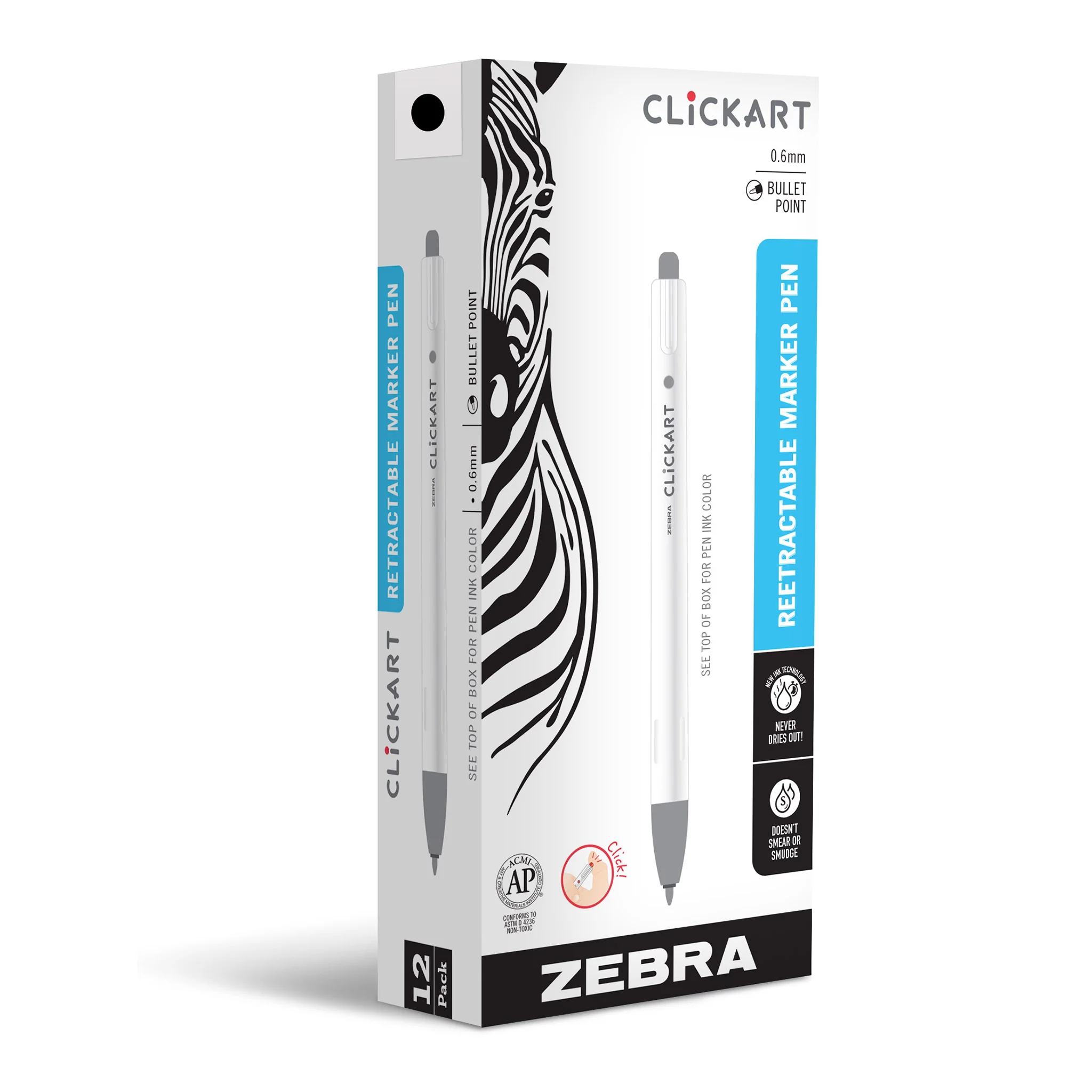 CLiCKART Retractable Felt Tip Marker - Image 7
