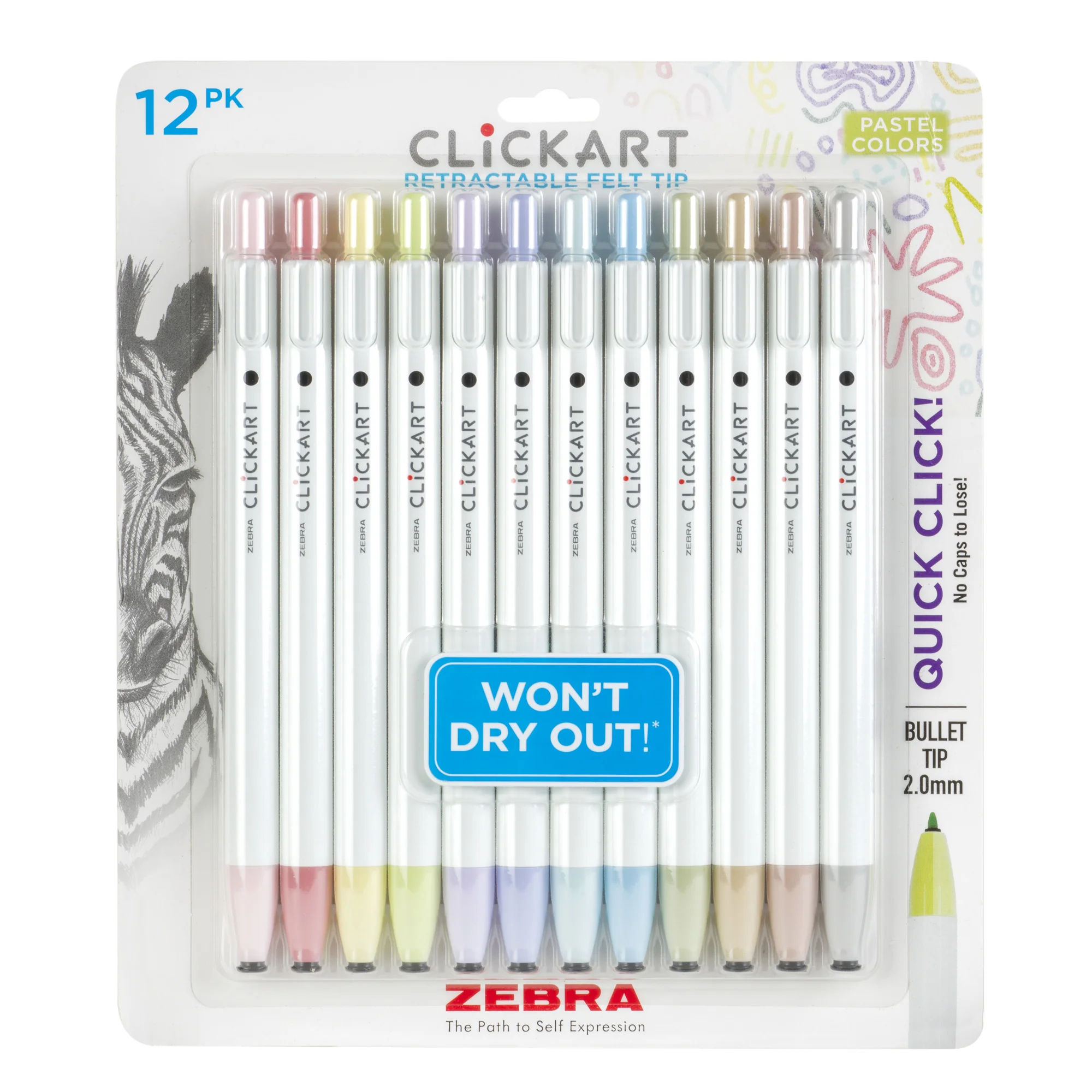 CLiCKART Retractable Felt Tip Marker - Image 77