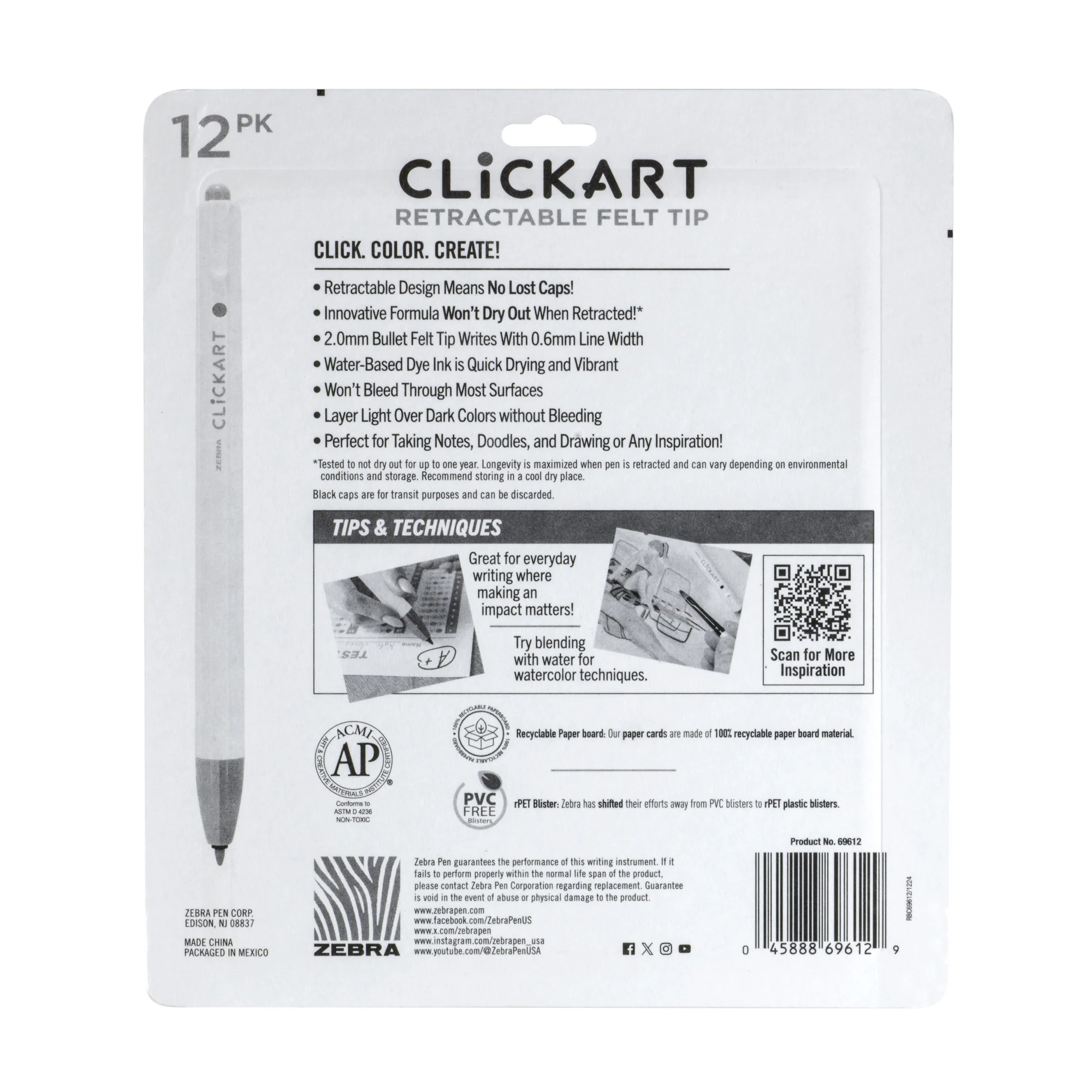 CLiCKART Retractable Felt Tip Marker - Image 78