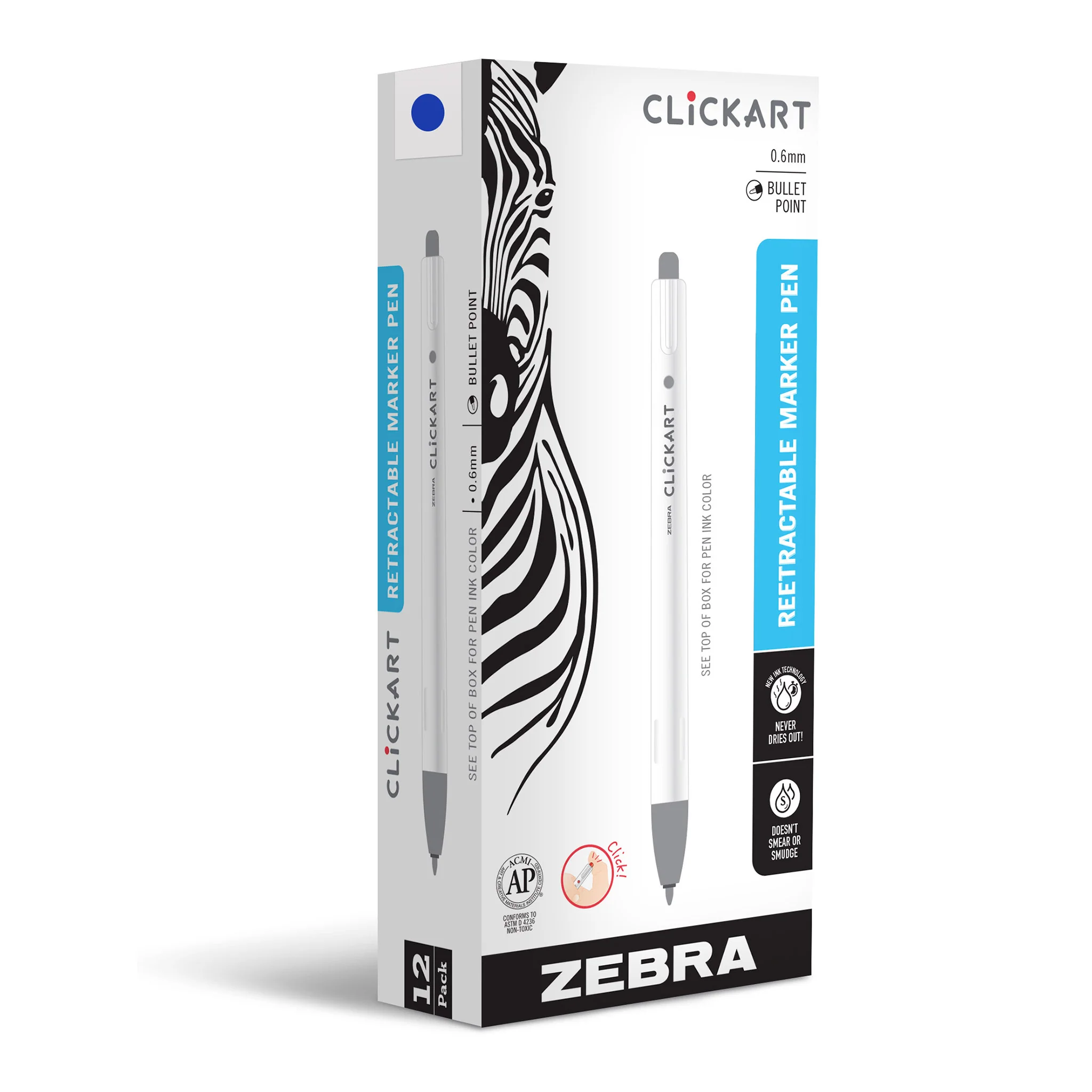 CLiCKART Retractable Felt Tip Marker - Image 8