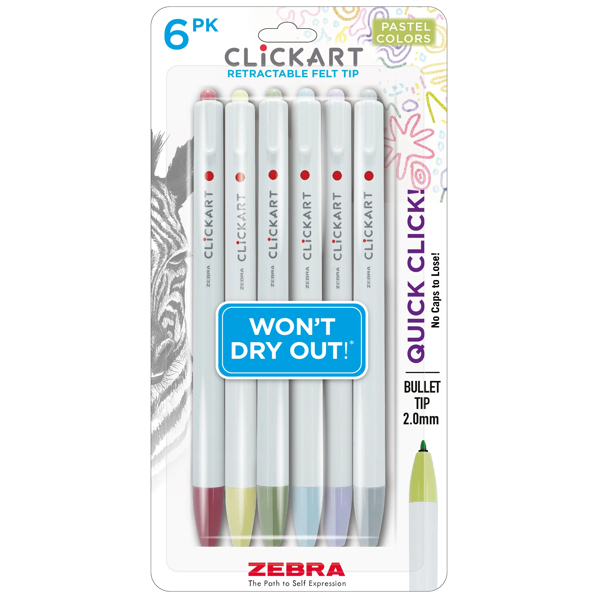 CLiCKART Retractable Felt Tip Marker - Image 93