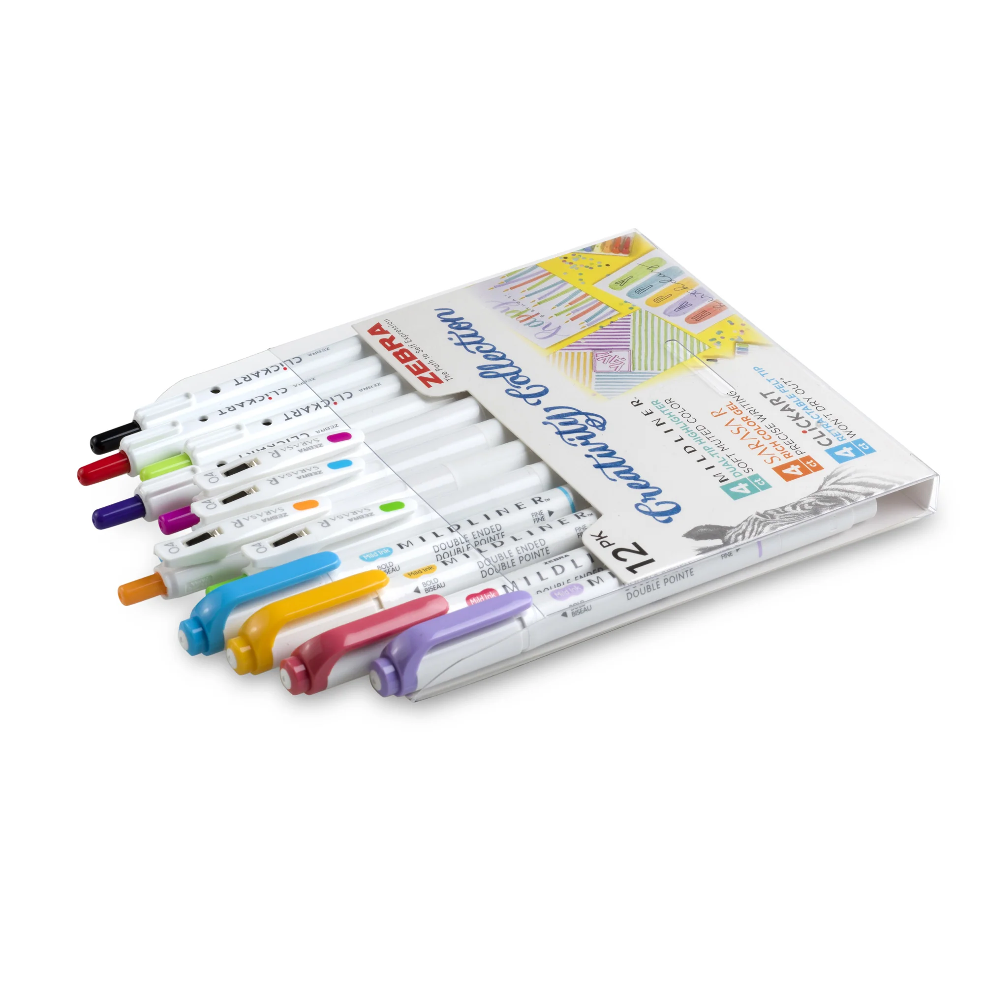 Creativity Collection Asst 12pk – Mildliner HL (4) + Sarasa R (4) + Clickart (4) - Image 5