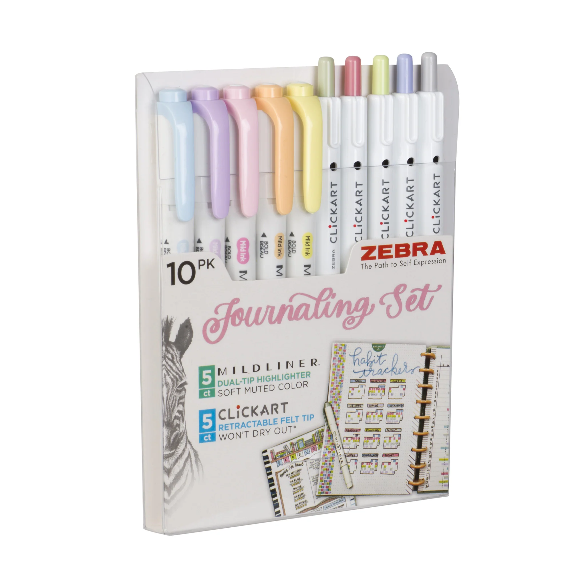 Journaling Set Asst 10pk - Mildliner HL (5) and Clickart (5) - Image 7