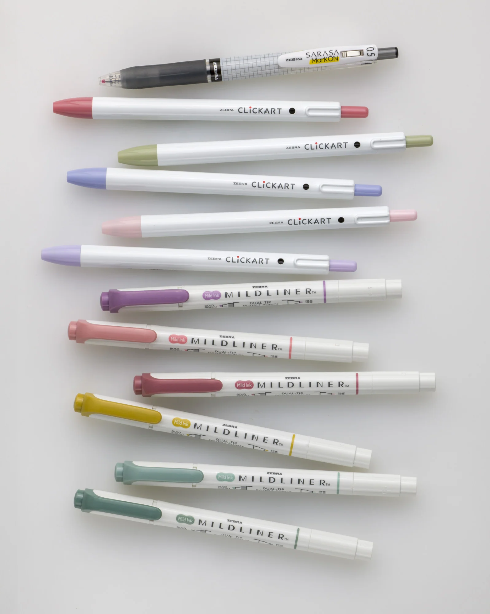 Journaling Set Asst 12pk – Mildliner HL (6) + Clickart(5) + Mark On (1) - Image 10