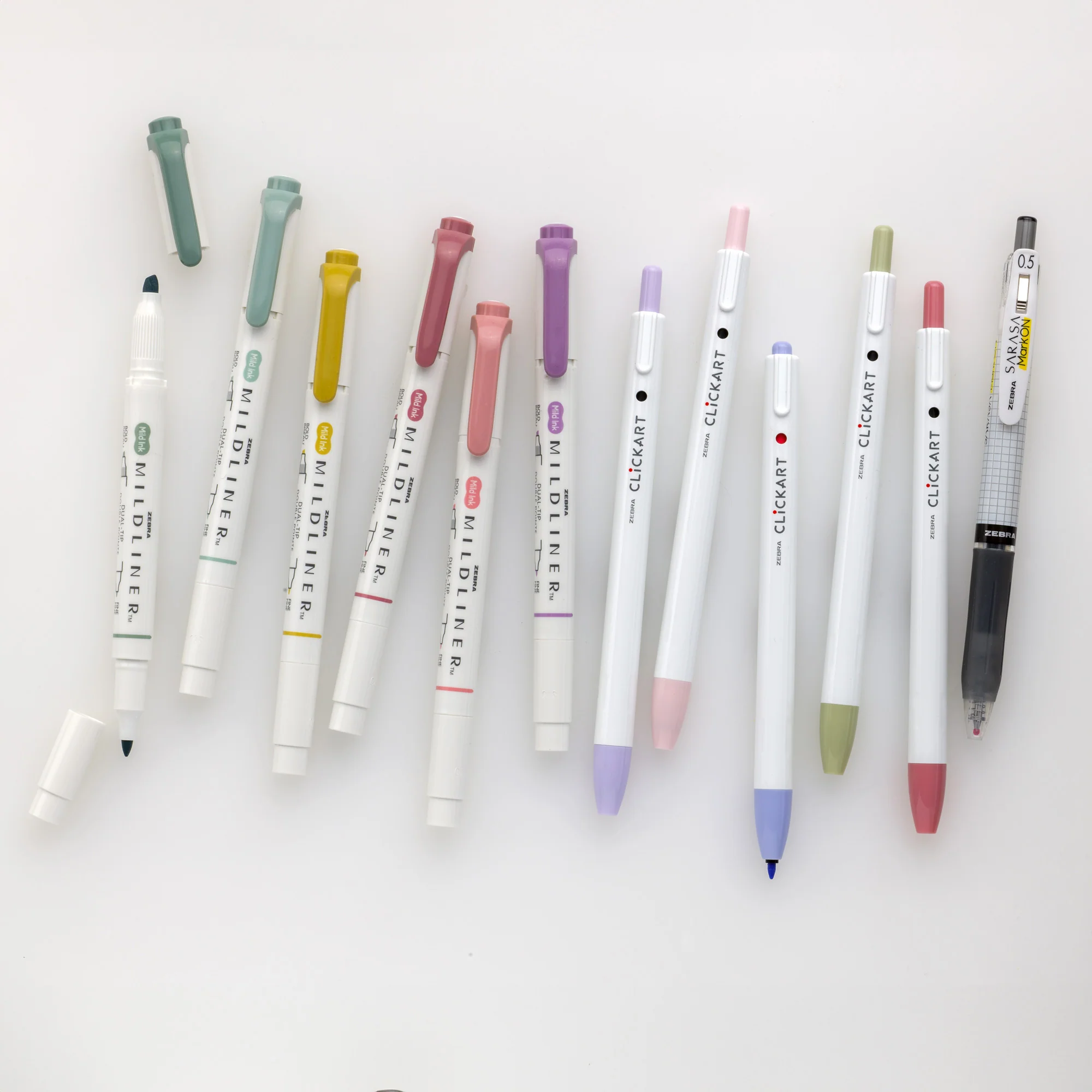 Journaling Set Asst 12pk – Mildliner HL (6) + Clickart(5) + Mark On (1) - Image 9