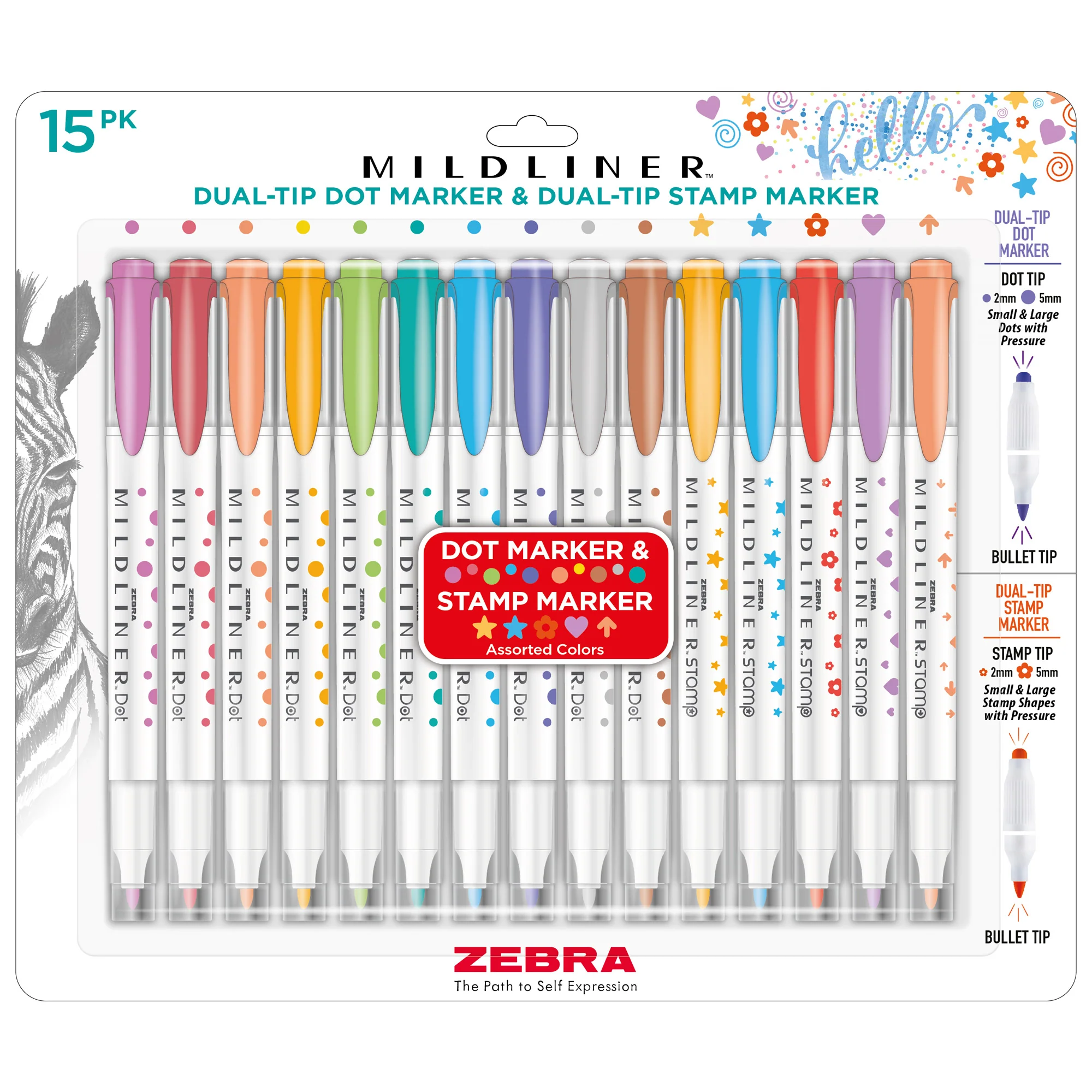 MILDLINER Dual-Tip Stamp Marker - Image 3