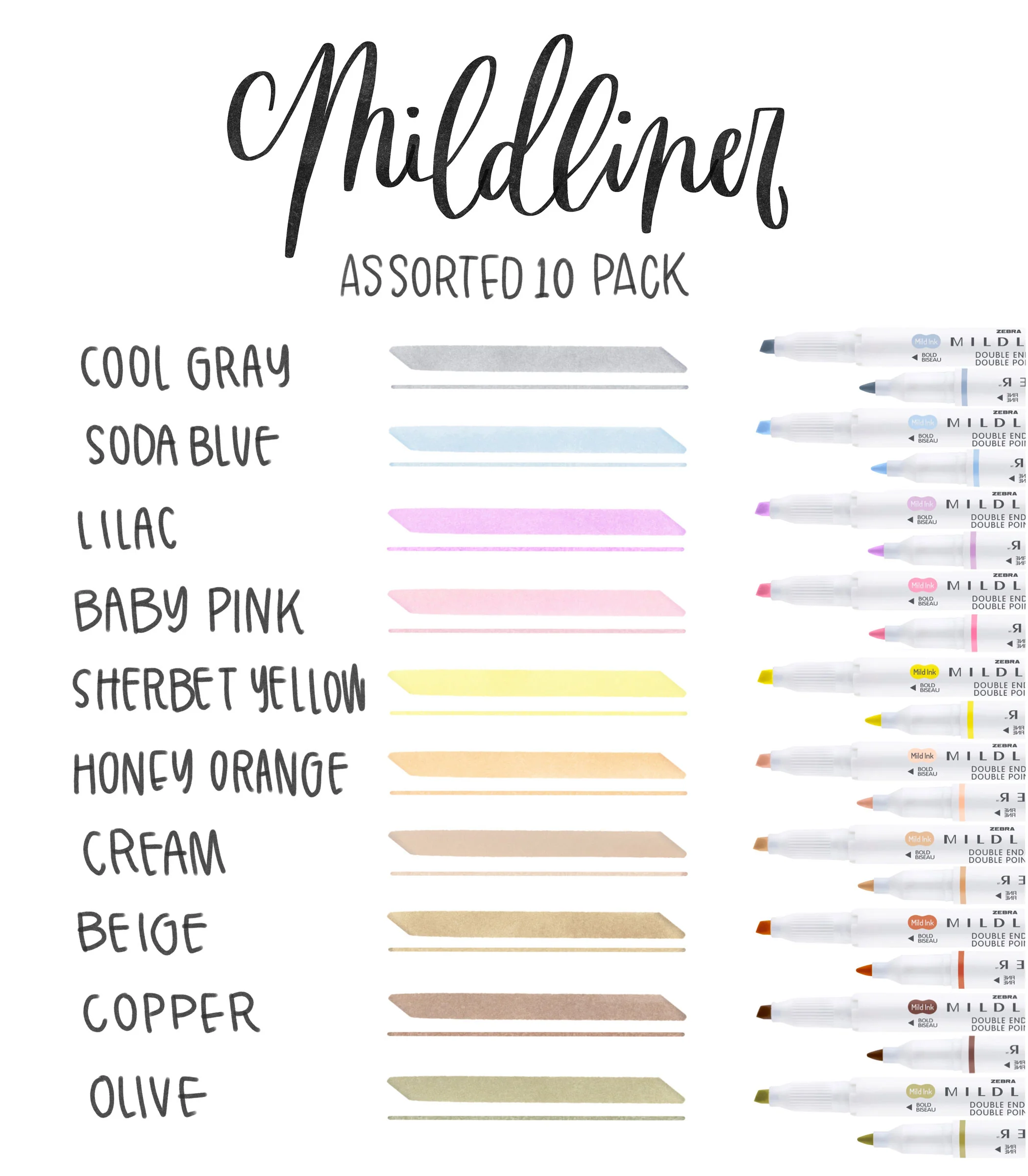 MILDLINER Dual-Tip Creative Highlighter - Image 58