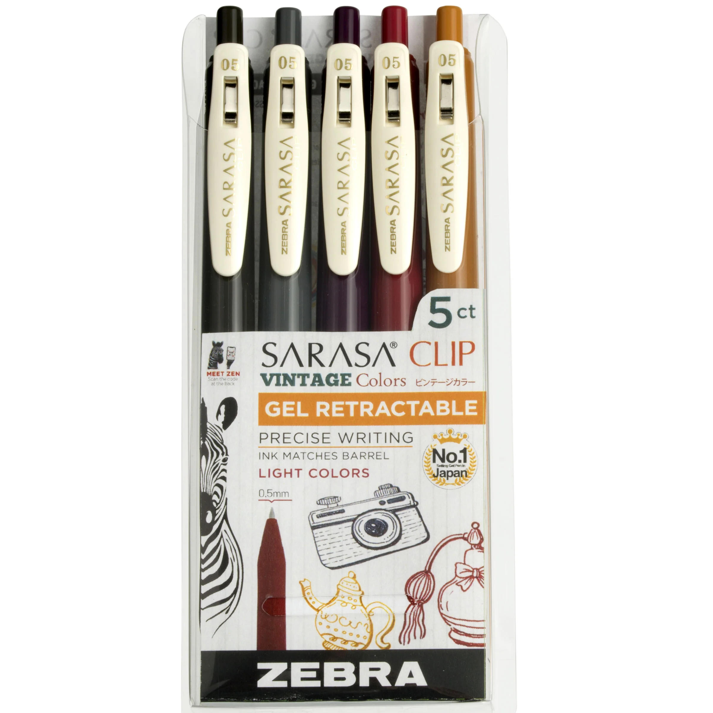 SARASA Clip Vintage Gel Retractable - Image 20
